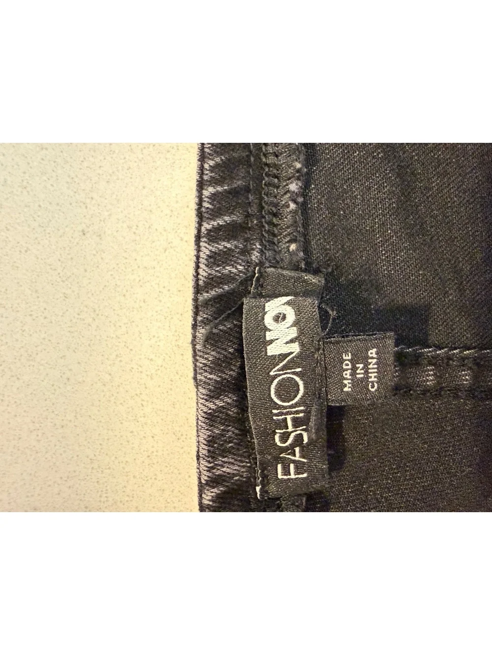 Fashion Nova Black Wide Leg Cargo Jeans with Side Pockets size Small